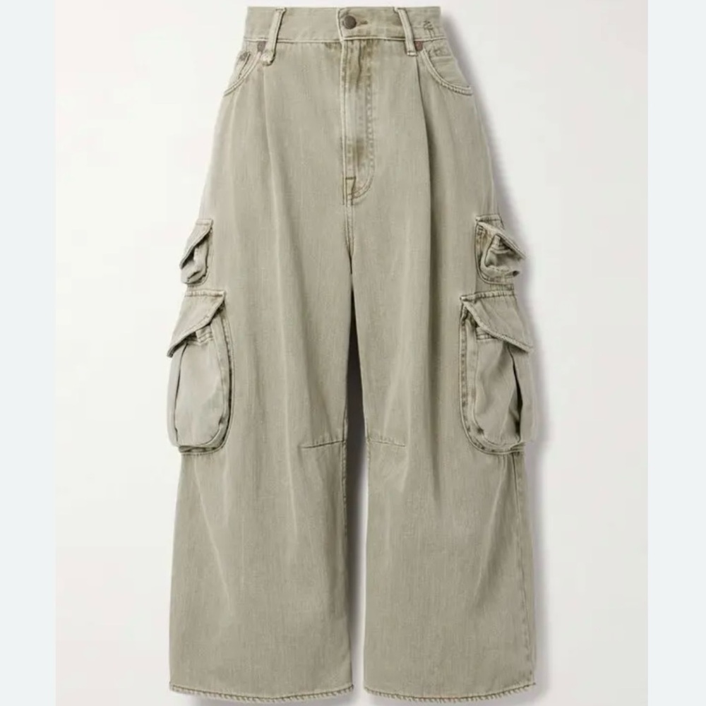 R13 multi pocket cropped cargo pants
